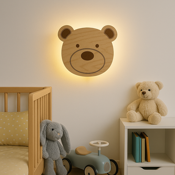 Barnlampa – Nallebjörn – 25x21 cm