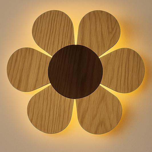 Barnlampa – Blomma – 35x39 cm