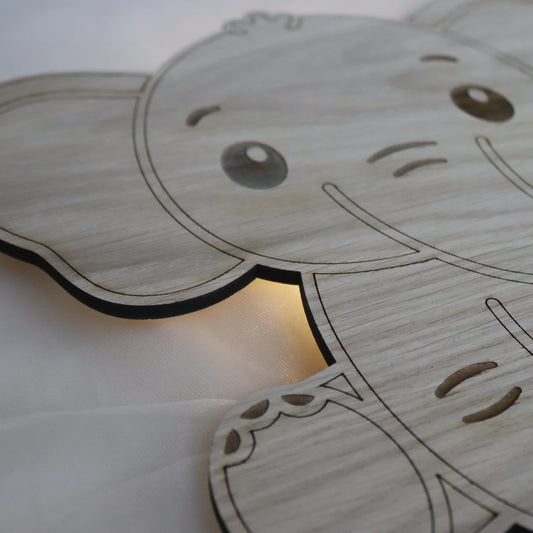 Barnlampa – Elefant – 31x27 cm