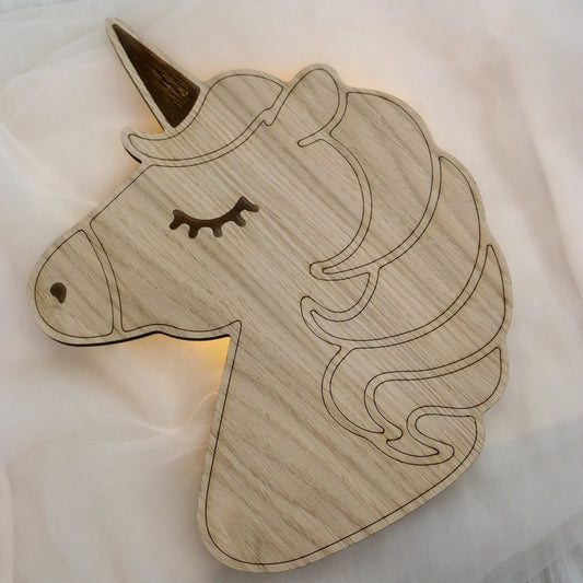 Barnlampa – Enhörning – 28x34 cm