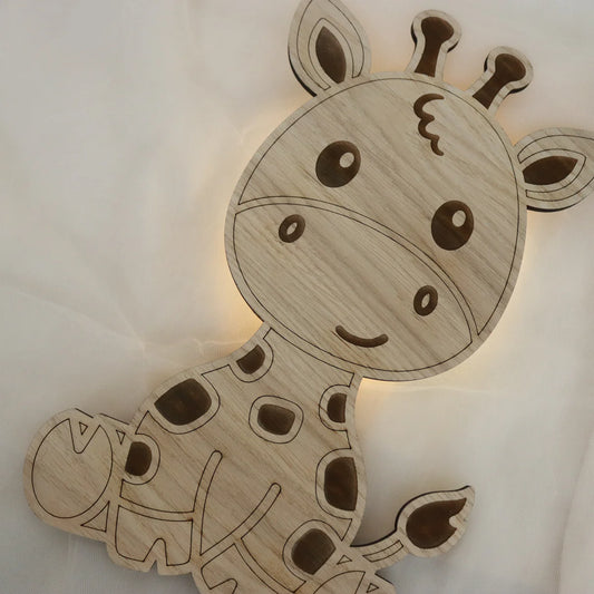 Barnlampa – Giraff – 28x36 cm