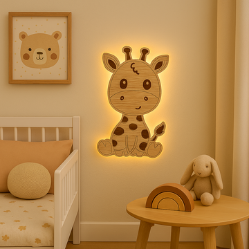 Barnlampa – Giraff – 28x36 cm