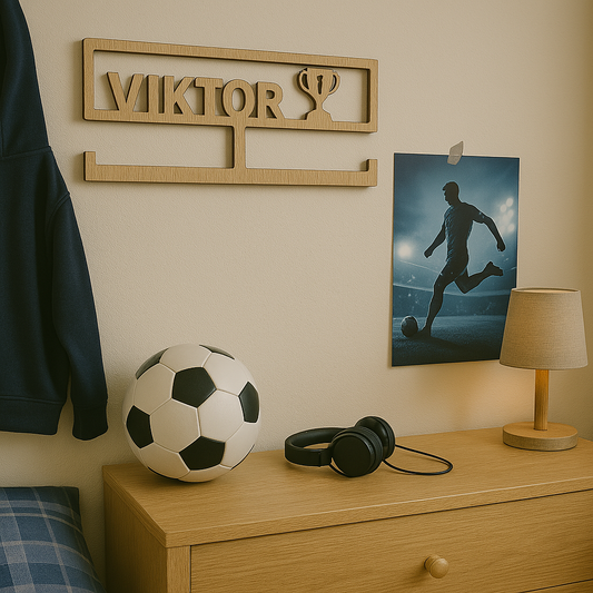 Medaljhållare med namn - 40×16 cm