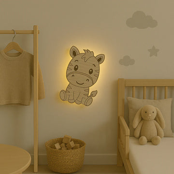 Barnlampa – Zebra – 20x29 cm