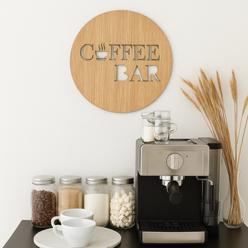 Kaffeskylt - Coffee Bar - 38x38 cm