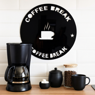Kaffeskylt - Coffee Break - 38x38 cm