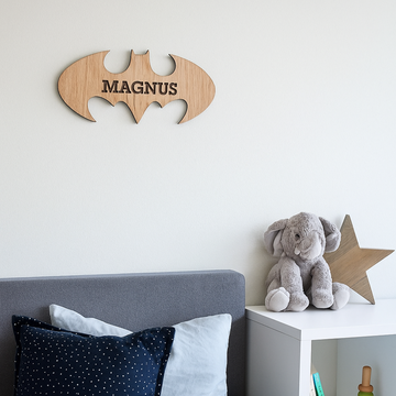 Namnskylt - Batman - 24×11 cm