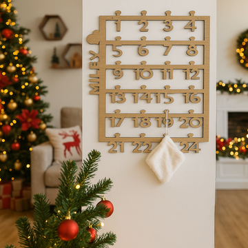 Julekalender - Ek - 70×60 cm
