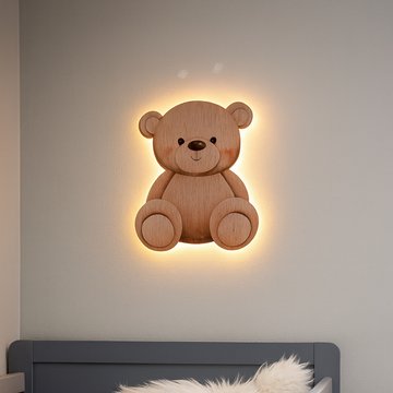 Barnlampa – Stor Nalle – 27x32 cm