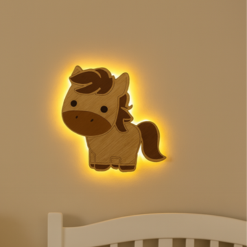 Barnlampa – Häst – 30x29 cm