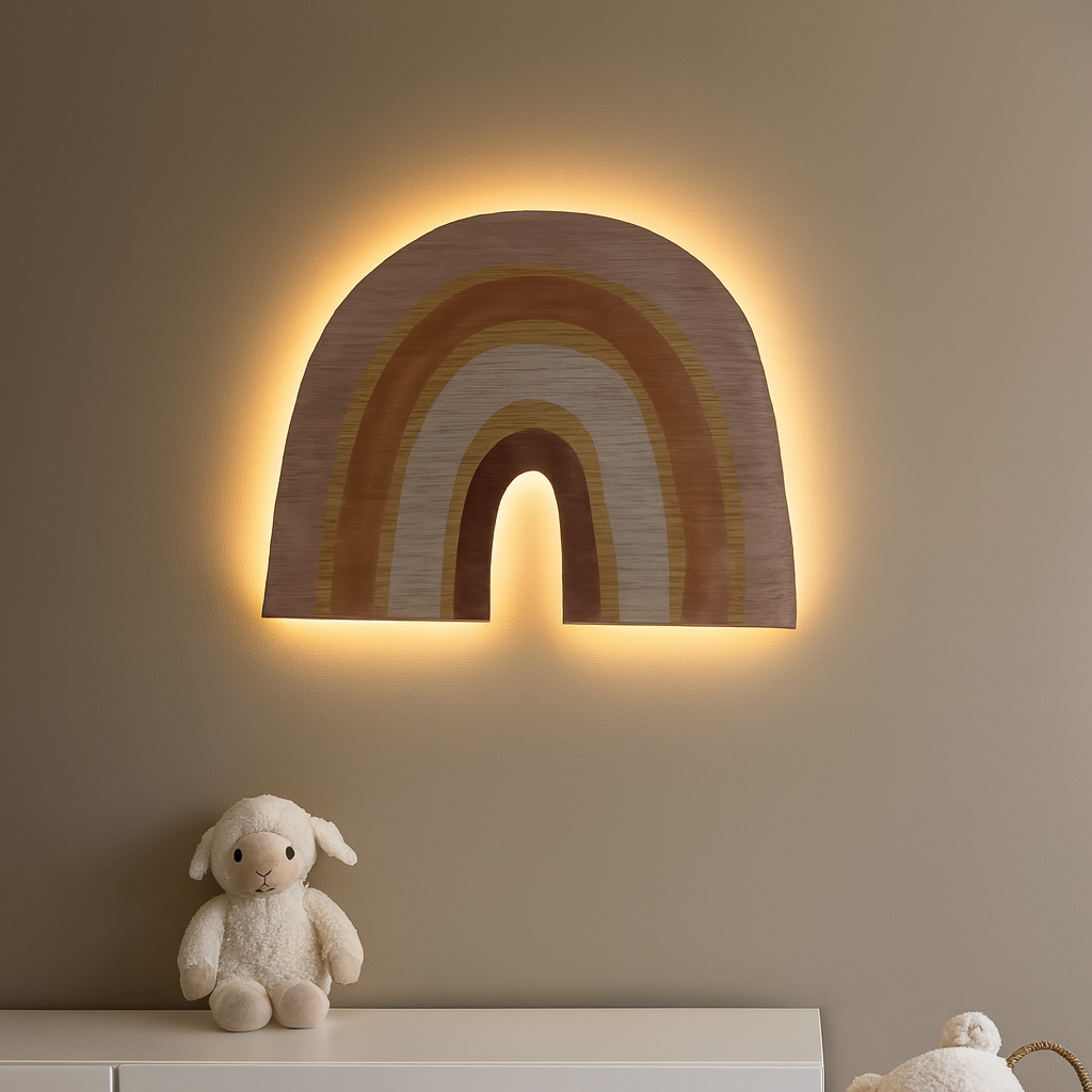 Barnlampa – Regnbåge – 39x30 cm