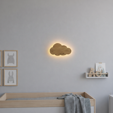 Barnlampa – Moln med namn – 35x20 cm