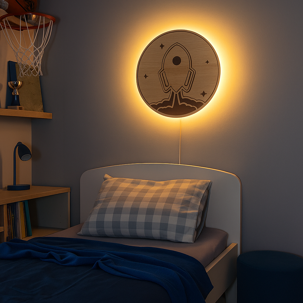 Barnlampa – Raket #2 – Ø26 cm