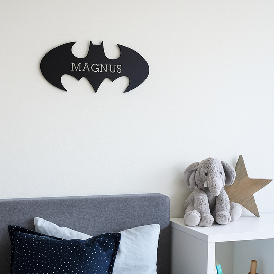 Namnskylt - Batman - 24×11 cm