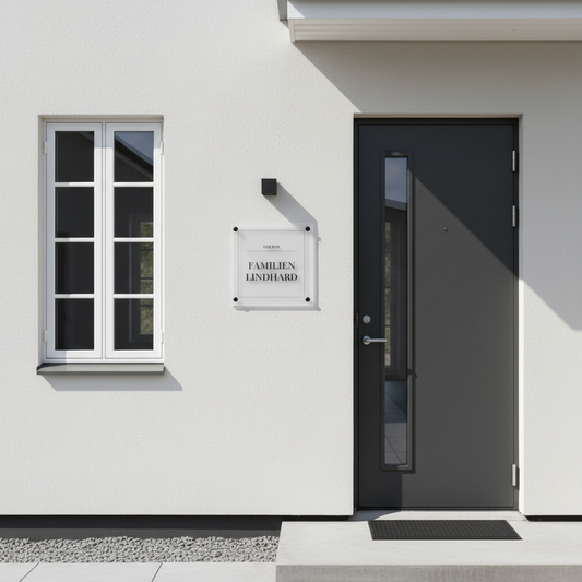 Husbricka - Eget namn - Kvadrat