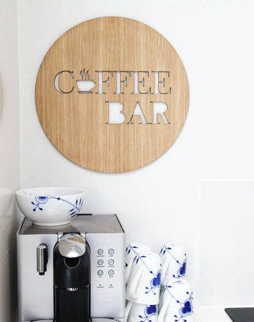 Kaffeskylt - Coffee Bar - 38x38 cm