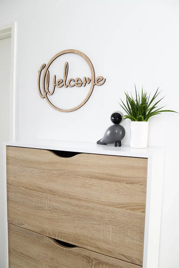 Welcome skylt - 41×32 cm