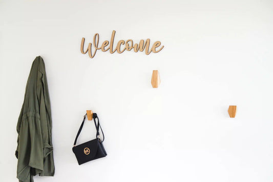 Welcome skylt #2 - 60×19 cm