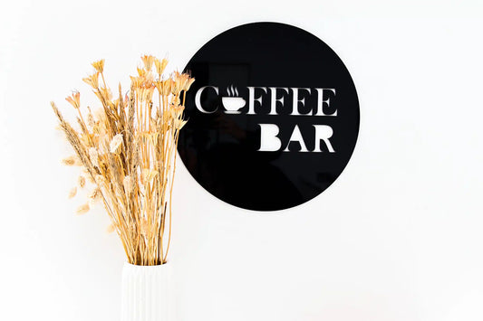 Kaffeskylt - Coffee Bar - 38x38 cm