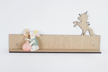 Vägghylla - Enhörning - 50x20x8 cm