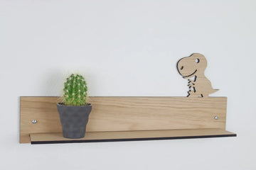 Vägghylla - Dinosaurie - 50x20x8 cm