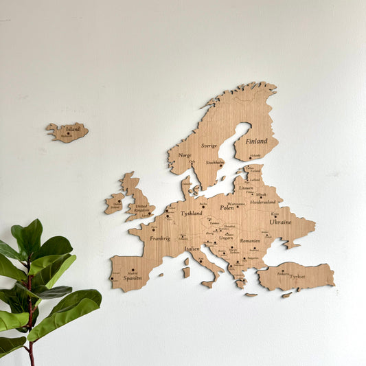 Europakarta för vägg - 110x80 cm