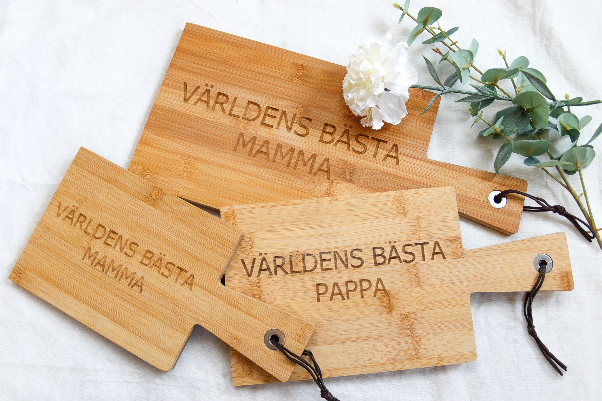 Skärbräda med personlig text