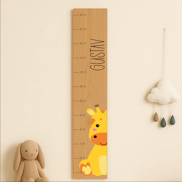 Mätsticka - Giraff med namn - 120×20 cm