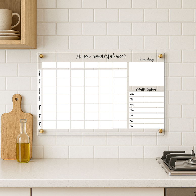 A new wonderful week kalender - 60x40 cm