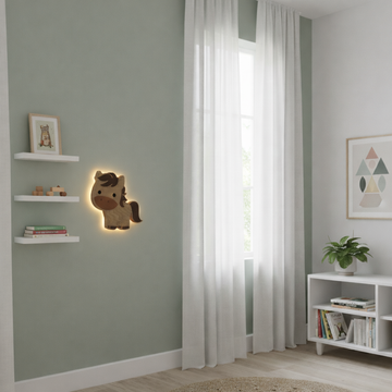 Barnlampa – Häst – 30x29 cm