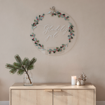 Julkrans till dörren - 40×40 cm