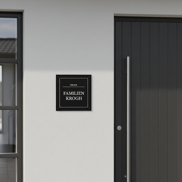 Husbricka - Eget namn - Kvadrat