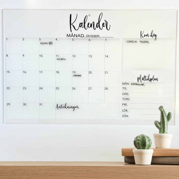 Kalender med måltidsplan - 60×40 cm