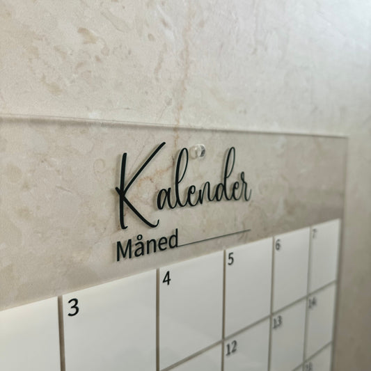 Väggkalender – Evighetskalender - 40×40 cm