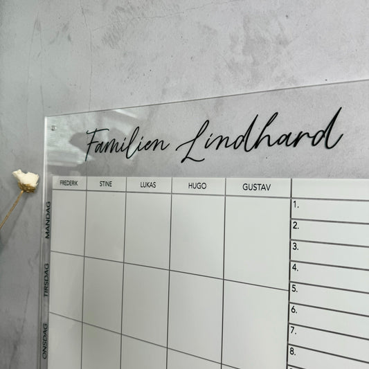 Familjekalender #4 - flera storlekar och färger