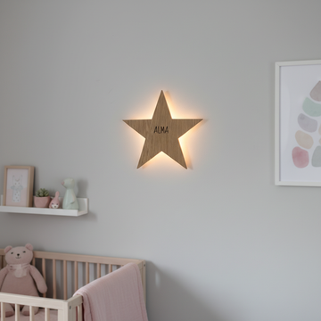 Barnlampa – Stjärna – 38x36 cm