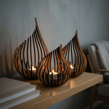 Värmeljushållare – Spiral