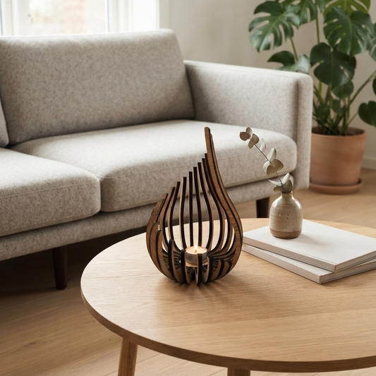 Värmeljushållare – Spiral